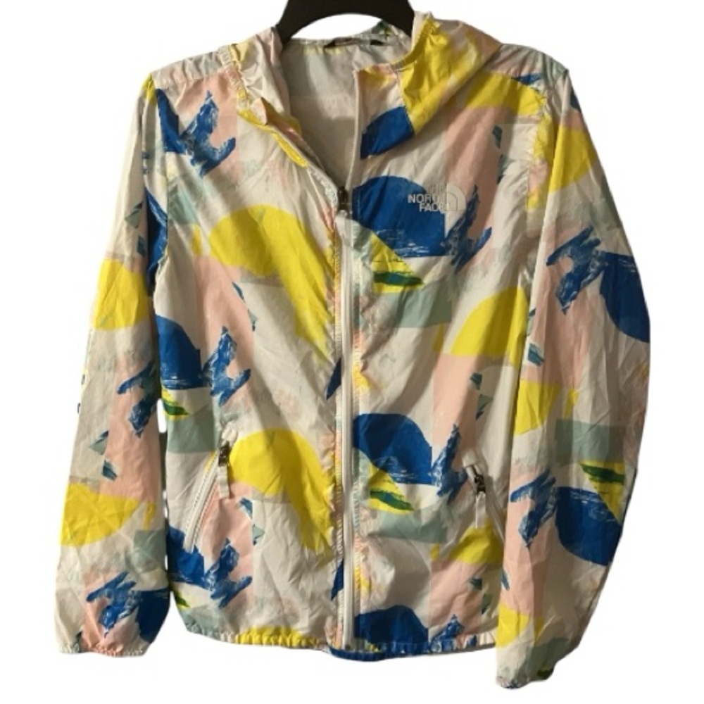 The North Face Flurry Wind Hoodie, Windbreaker, Sz XL, Unisex, Geometric
